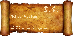 Mohos Vivien névjegykártya
