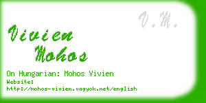 vivien mohos business card